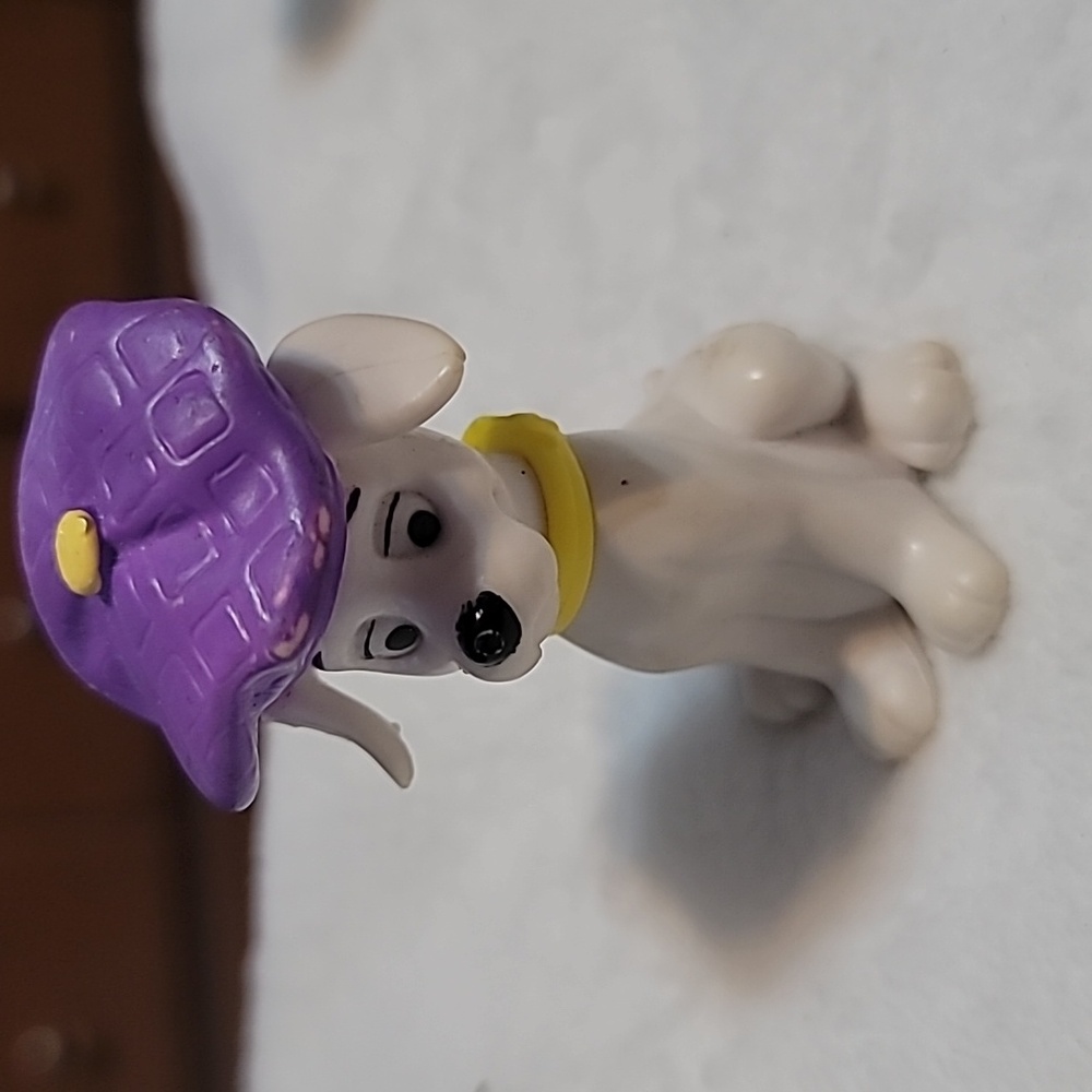 McDONALD'S 1996 McD 101 Dalmatian TOY Ornament #7 WEARING Purple BERET Artist